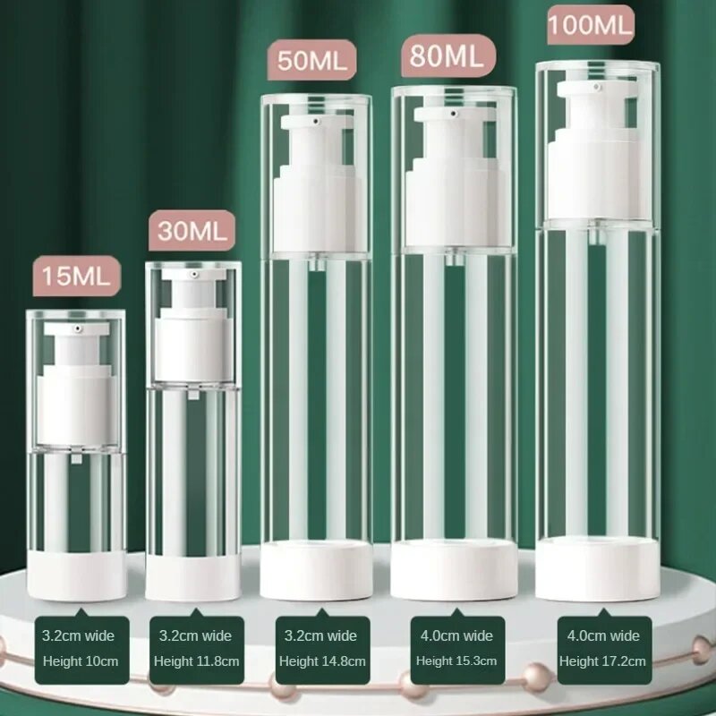 Luxury Skincare Packaging - Botol semprot portabel, 15/30/50/80/100ml vakum Sub