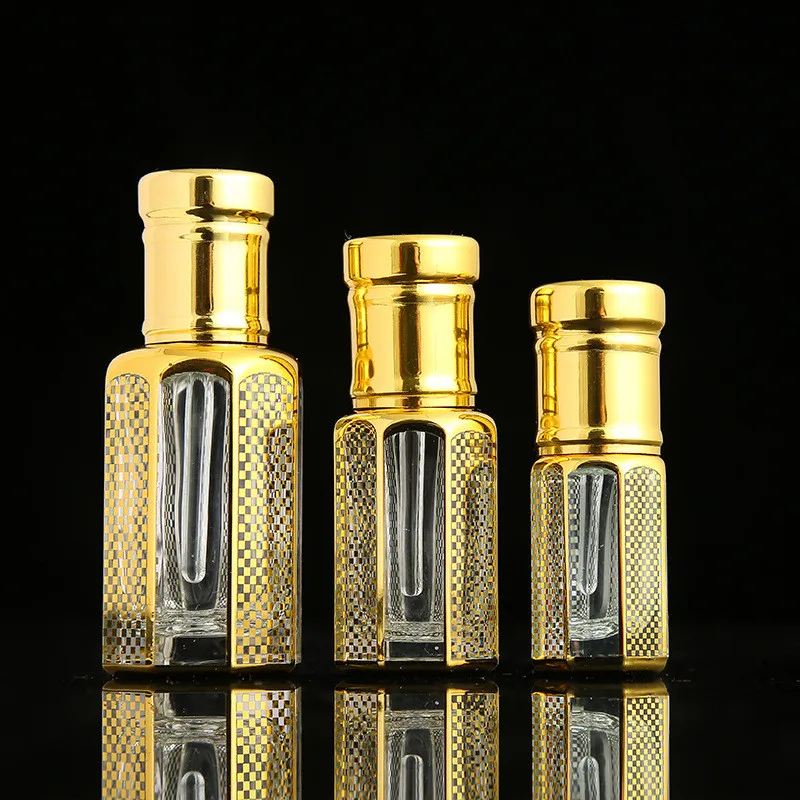 Luxury Skincare Packaging - 10/30 Buah/Botol Minyak Atsiri Kaca Emas