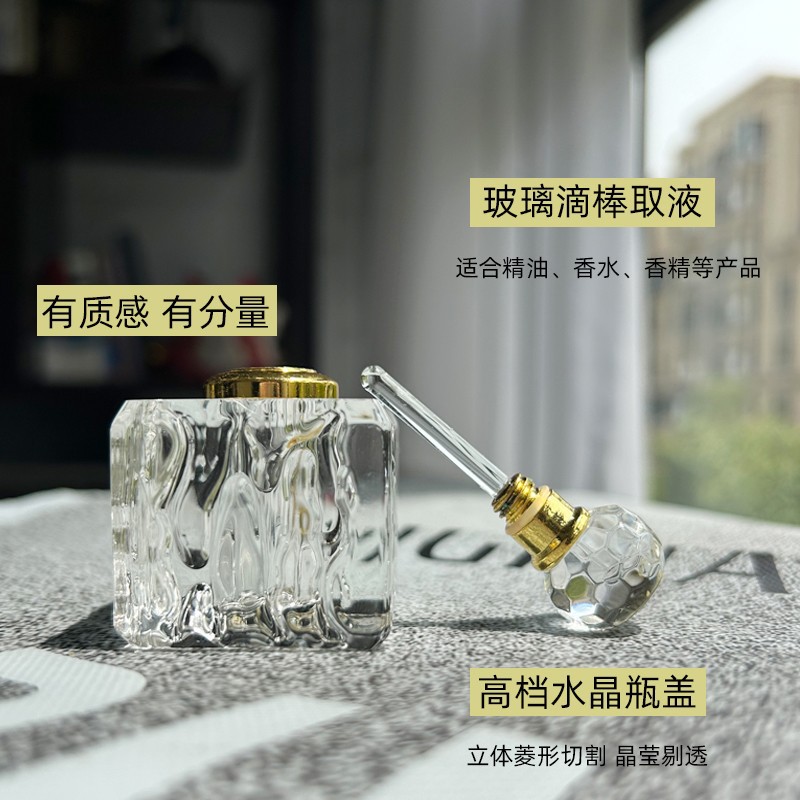Botol minyak esensial kristal  - Luxury Skincare Packaging ulasan dan harga